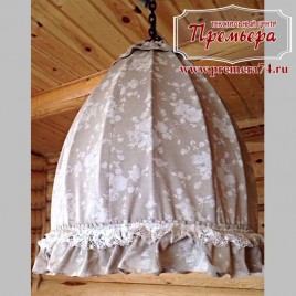 Абажур для кухни с римскими шторами
