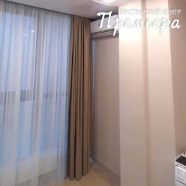 Текстильное оформление массажного салона на проспекте Ленина