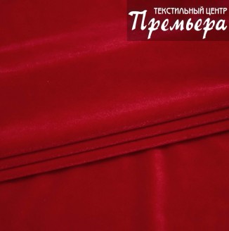 Бархат стрейч 150см (Красный 108)