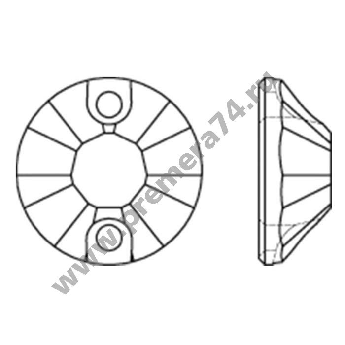 3204 MM 8 Нашивные кристаллы Swarovski