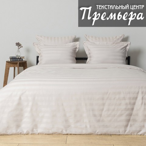 Простыня на резинке (Белый песок, Сатин, 160x200x30, Формула комфорта)