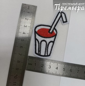 Аппликация (Коктейль, 7,5x7см)